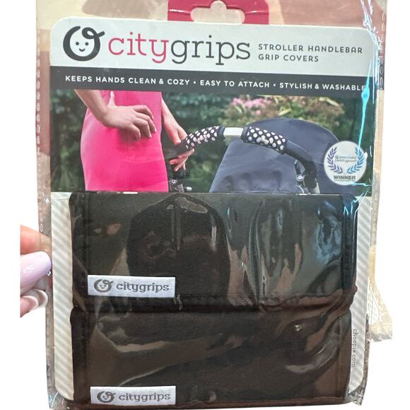 Bulk Bundle of 3 City Grips Choopie Stroller Handlebar Grip Covers Black - Picture 1 of 6
